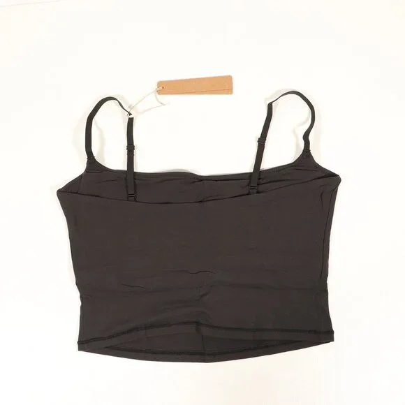 NWT SKIMS Fits Everybody Cropped Cami in Onyx - Picture 6 of 16